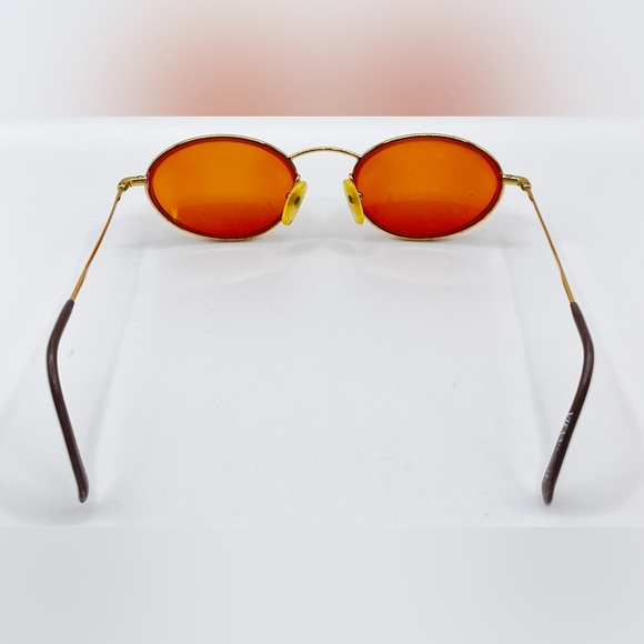 Vintage ViennaLine 1656 40 Gold Oval Sunglasses Frames Only - Picture 6 of 8